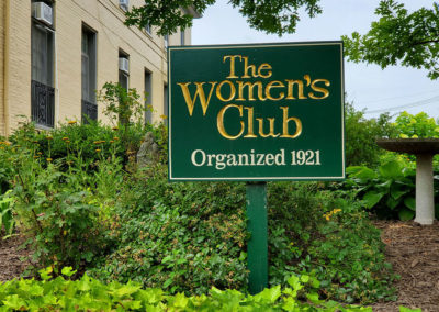 Women's Club Sign